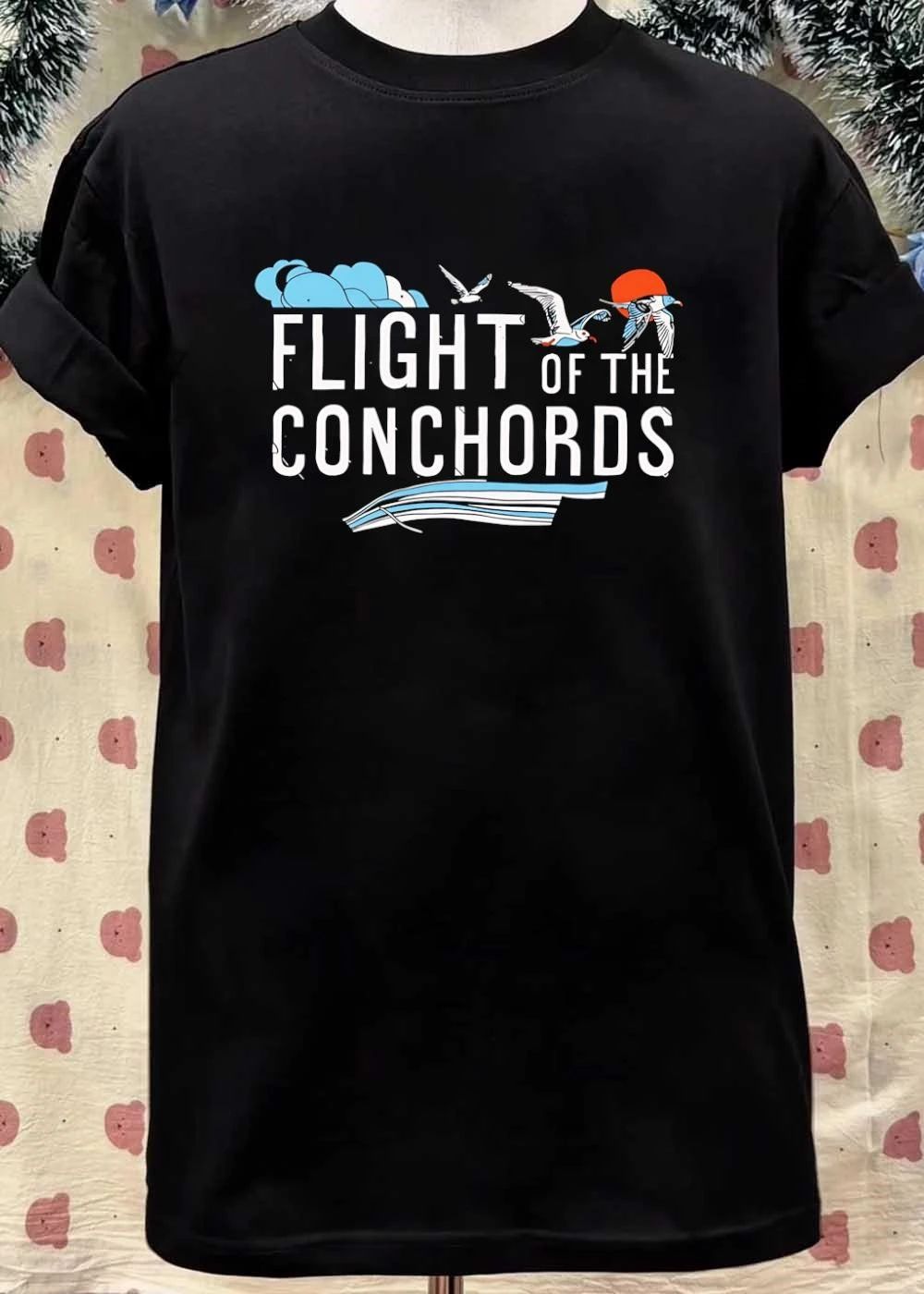 Flight Of The Conchords Flying Birds Clouds Musical Design T-Shirt