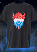 Red White Blue Melting Buffalo Popsicle T-Shirt