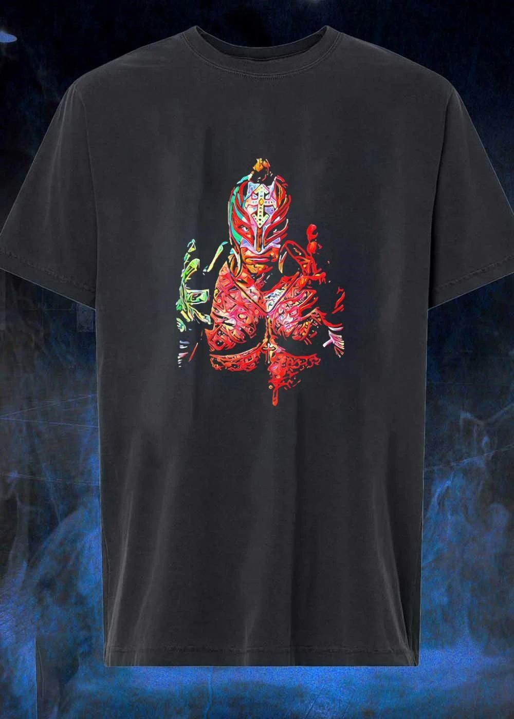 Rey Mysterio Abstract Colorful Mask Illustration shirt