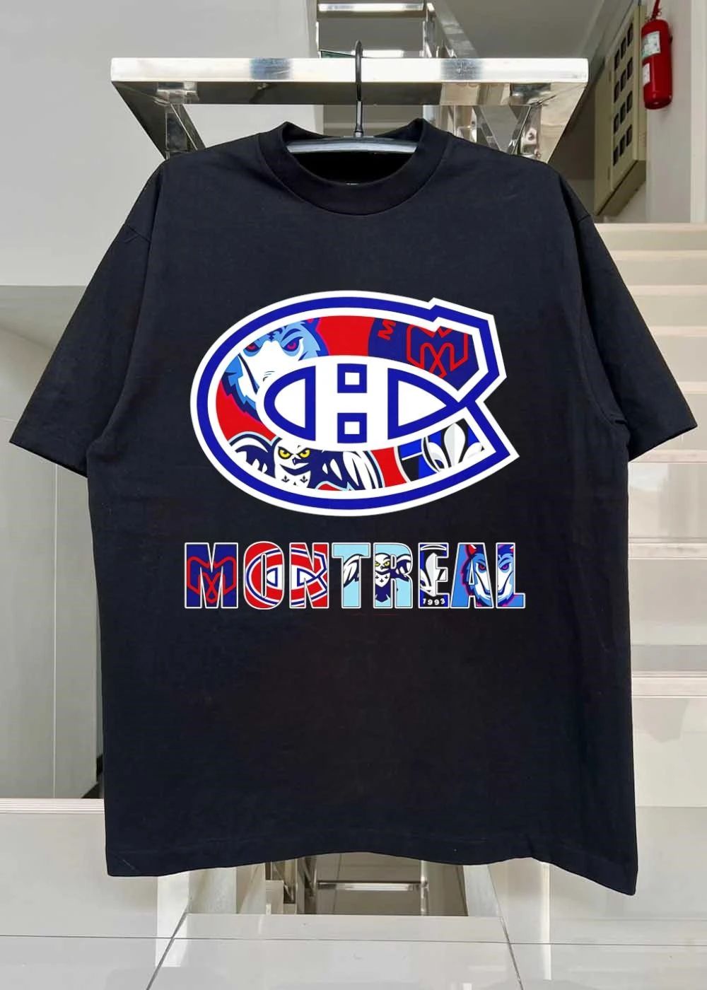 Montreal Canadiens Logo Sports Teams Mashup T-Shirt