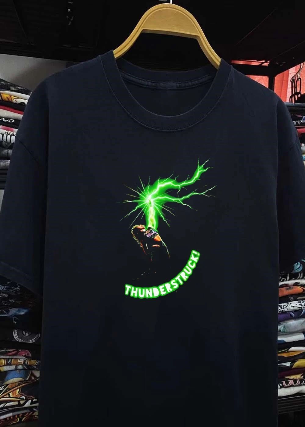 Thunderstruck Green Lightning Female Wrestler shirt