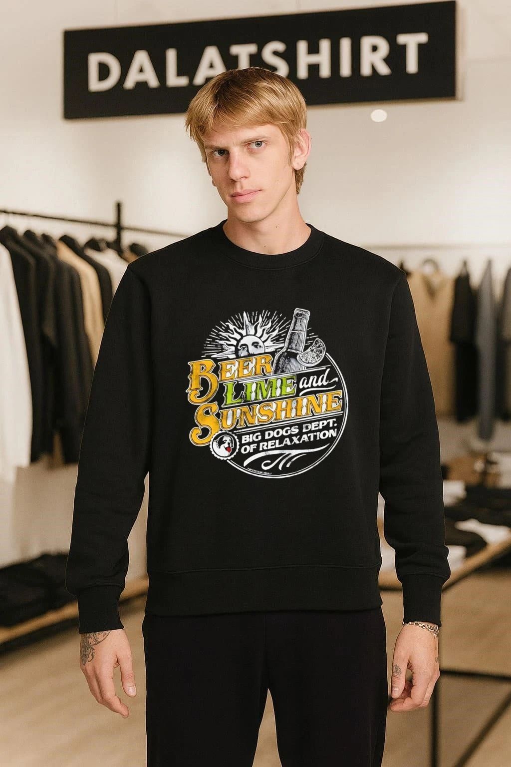 Beer Lime And Sunshine Big Dogs Dept Of Relaxation shirt
