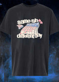 Same Sh Different Day Broken Planet Calendar T-Shirt