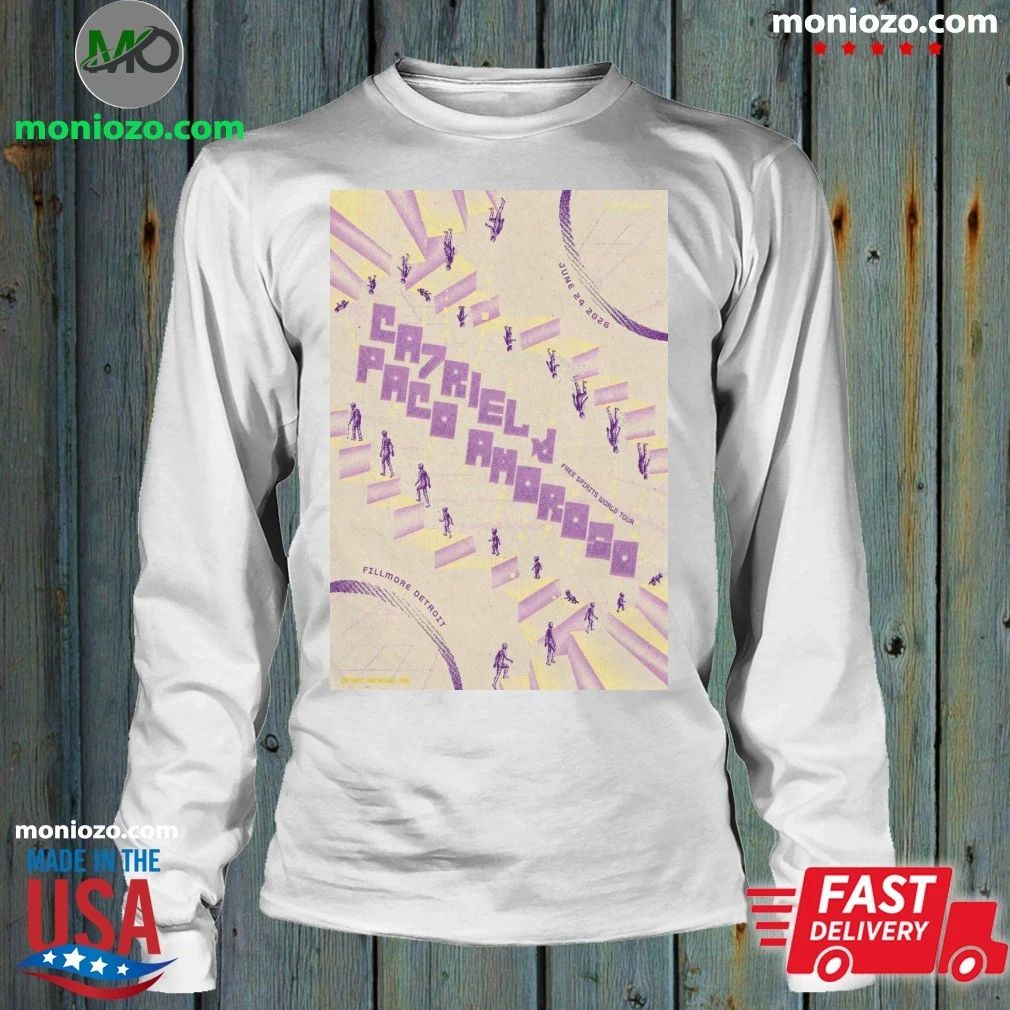 CA7RIEL And Paco Amoroso In Detroit MI On June 24 2026 Tour Poster Shirt