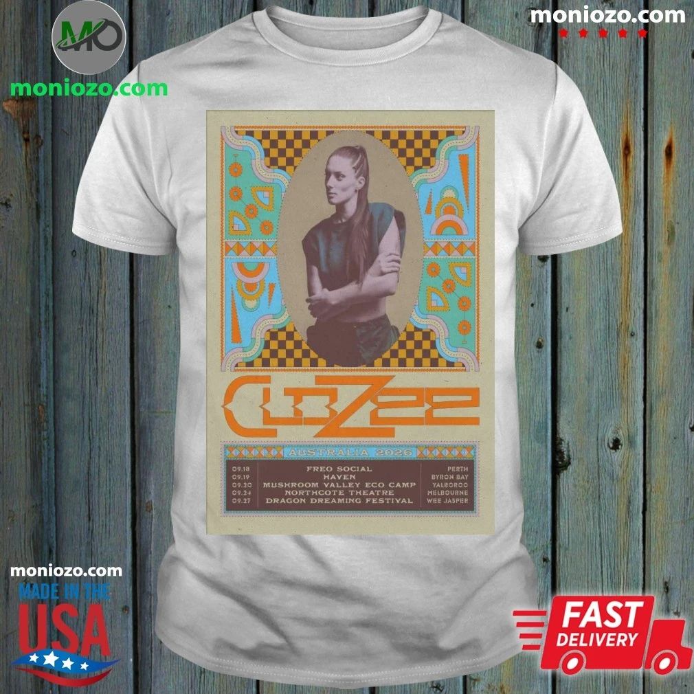 Original CloZee Australia 2026 Tour Poster Shirt