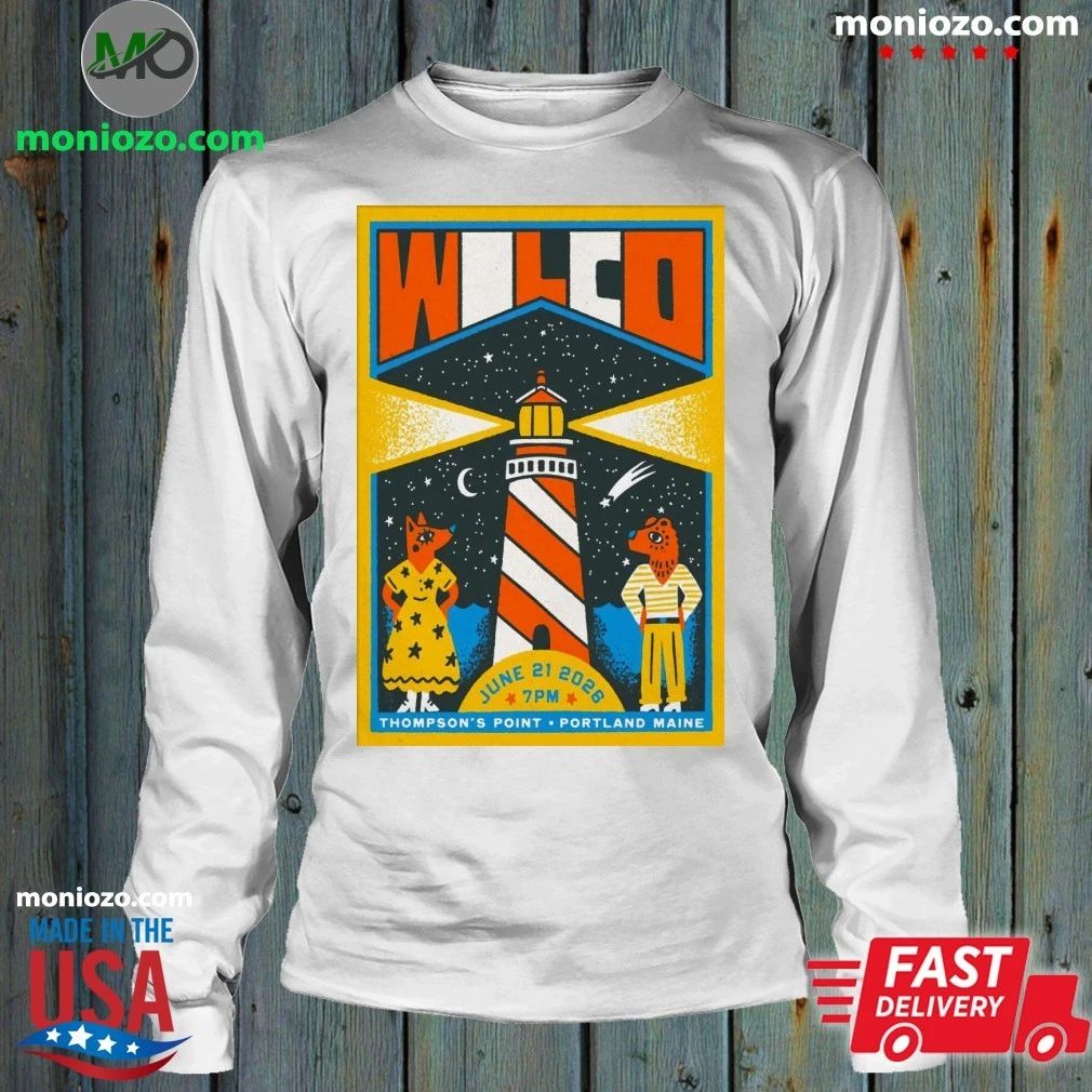 Original Wilco Portland ME 6 21 2026 Poster Shirt
