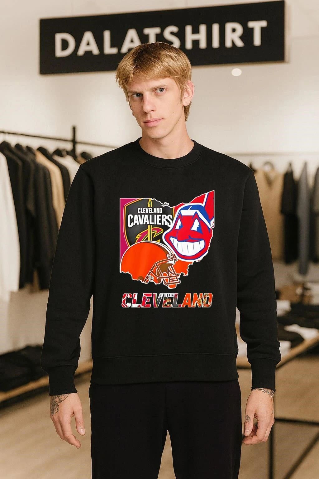 Cleveland Cavaliers Indians Browns Ohio State Logo Sports Fan shirt