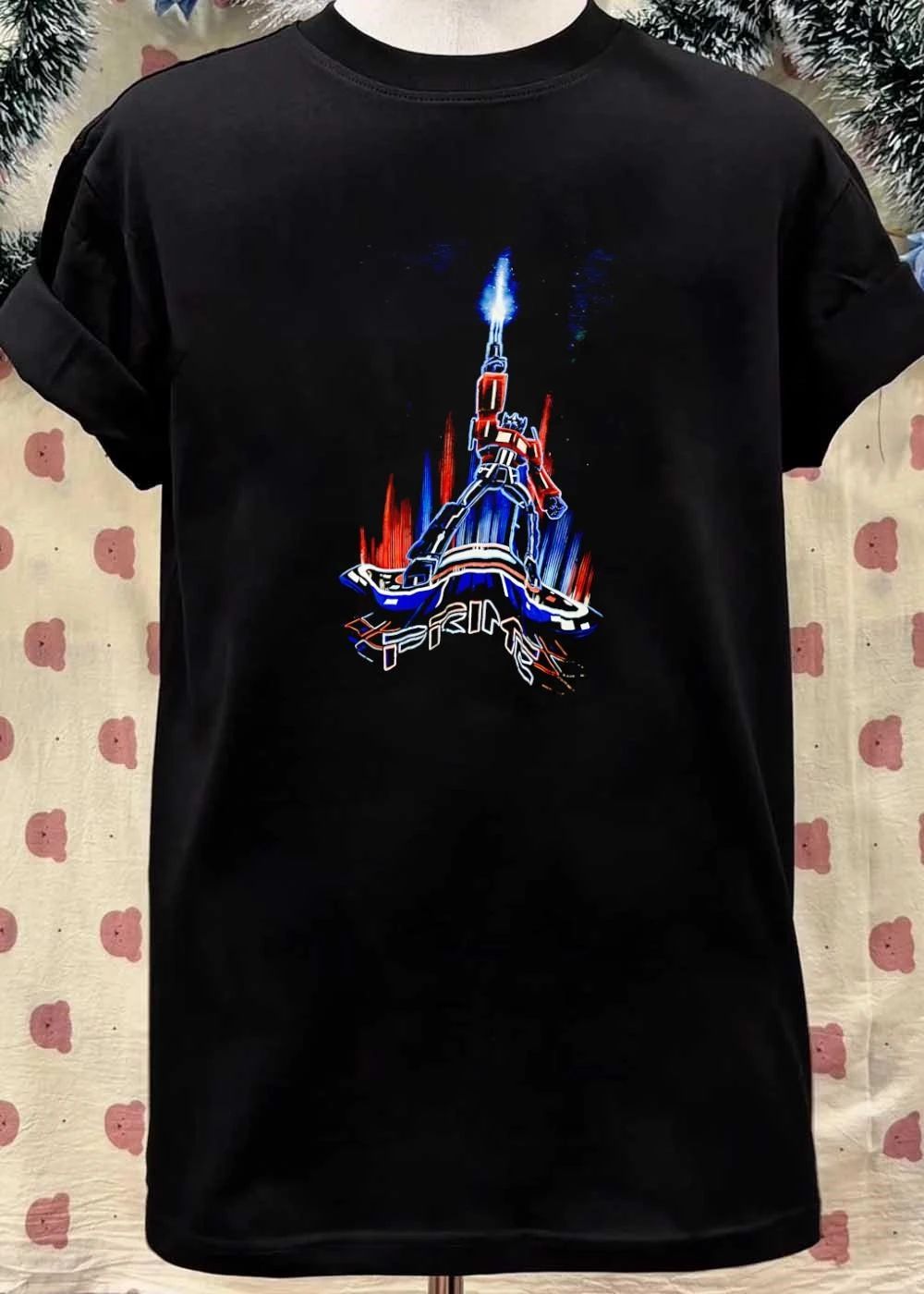 Transformers Optimus Prime Neon Glow Prime Text Retro Sci-Fi 2026 Legacy Shirt
