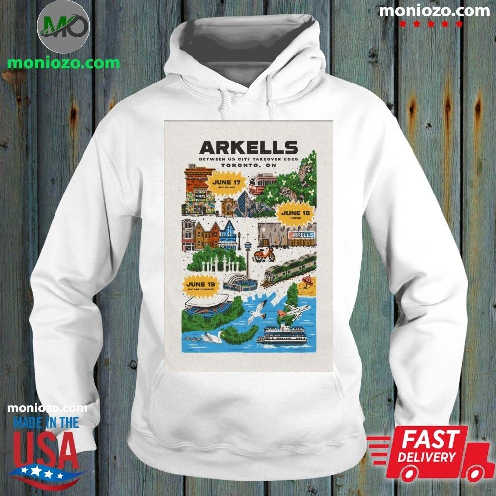 Arkells Between Us City Takeover Tour Lee’s Palace June 18 History June 19 Poster Shirt