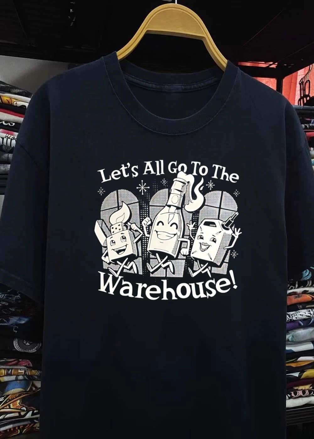 Let’s All Go To The Warehouse Molotov Lighter shirt