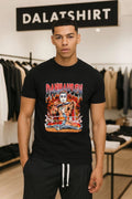 Danhausen Very Nice Very Evil Professional Wrestling Ring Bats Fire shirt