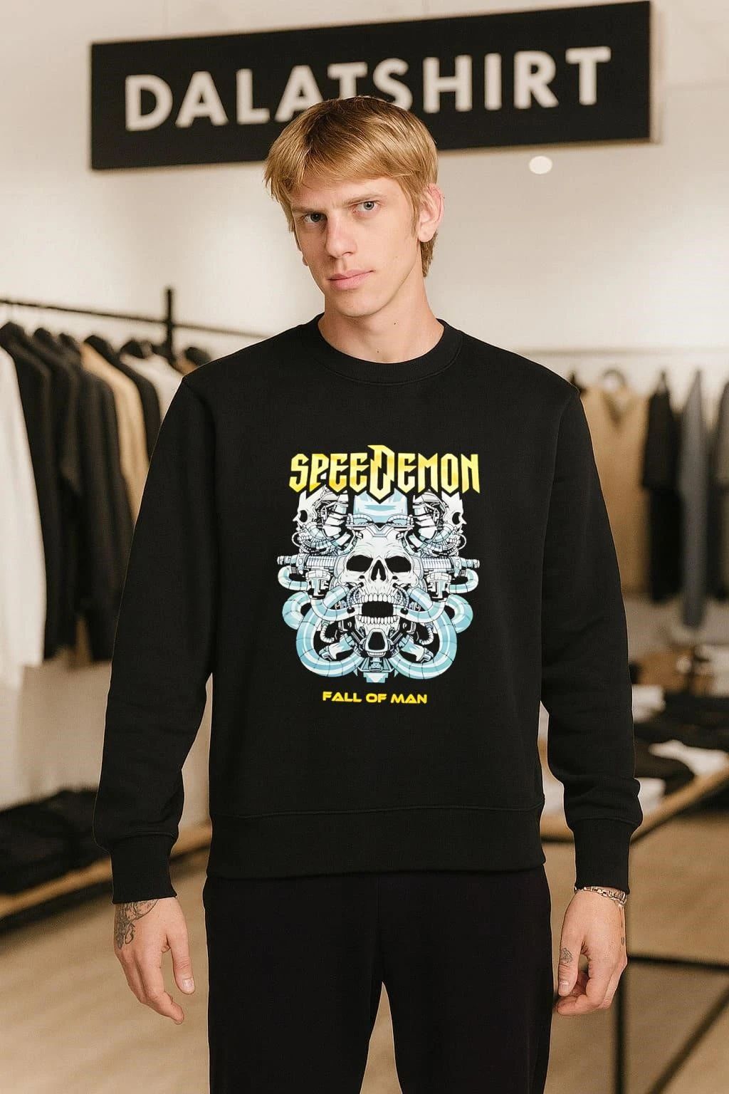 Speedemon Fall Of Man skull shirt
