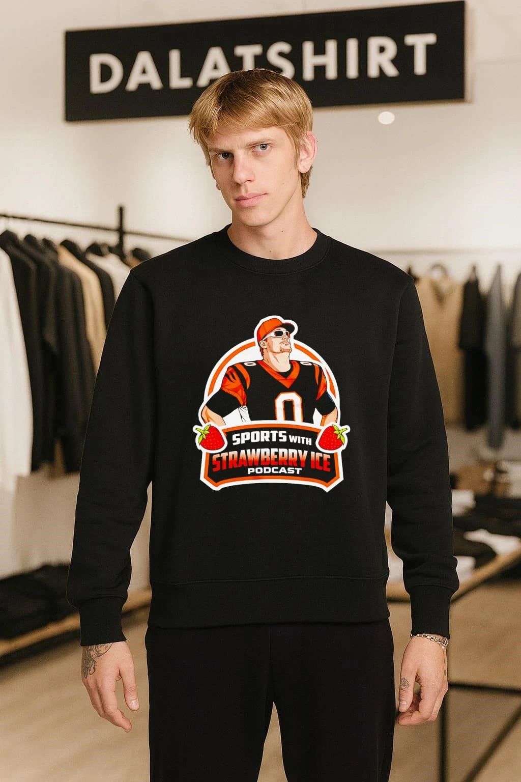 Joe Burrow Sports with Strawberry Ice shirt