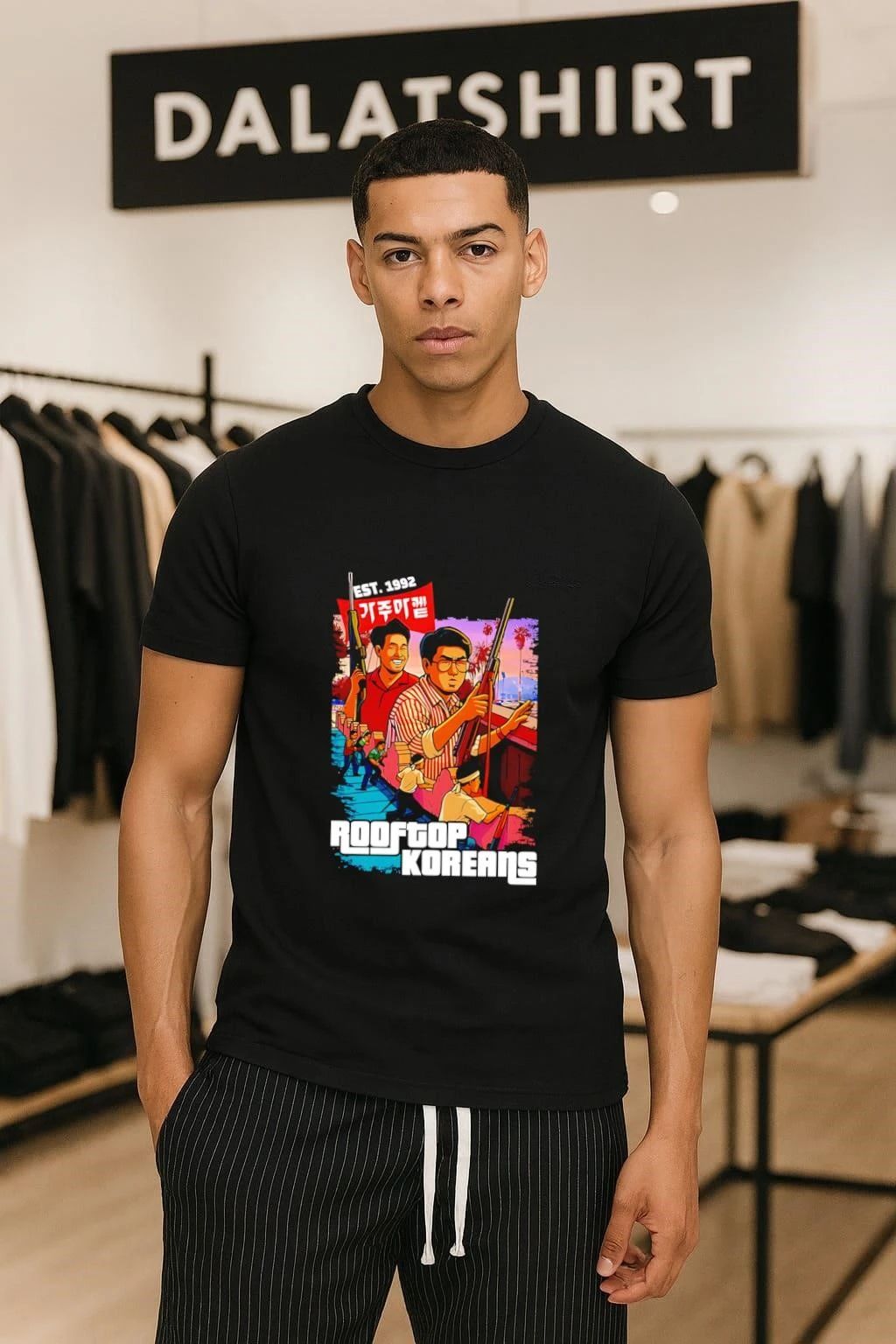 Rooftop Korean GTA Style est 1992 shirt