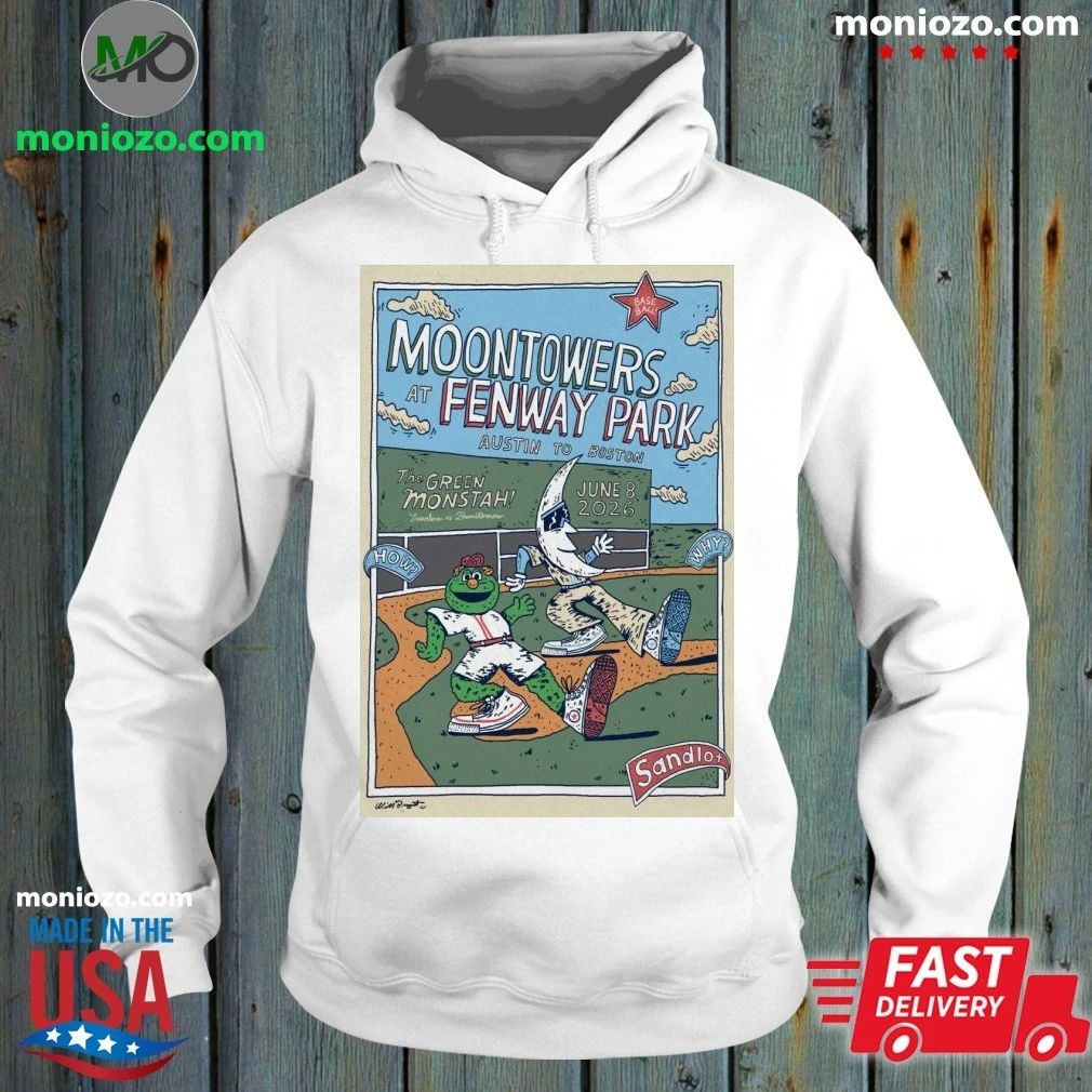 Original Moontowers at Fenway Park Austin To Boston June 8, 2026 Poster Shirt