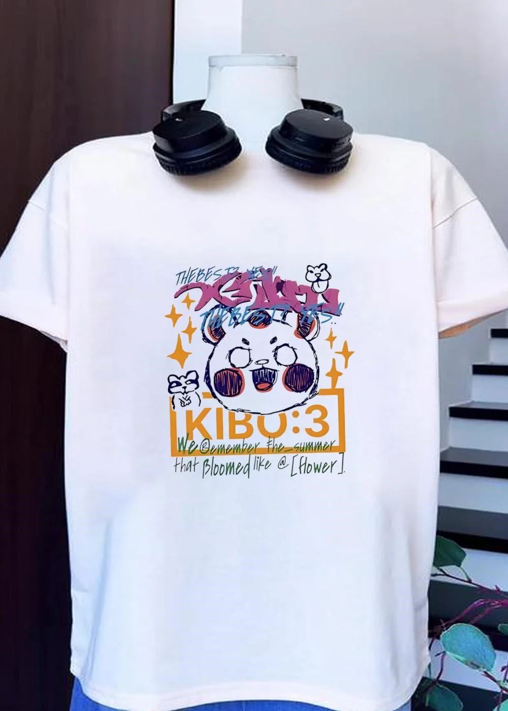 Xenon Kibo ‘3 The Best Cute Happy Bear Summer Doodle Flower Shirt