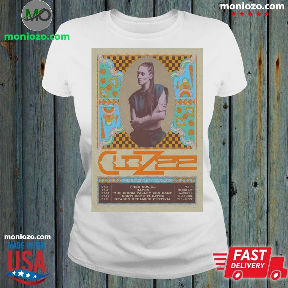 Original CloZee Australia 2026 Tour Poster Shirt