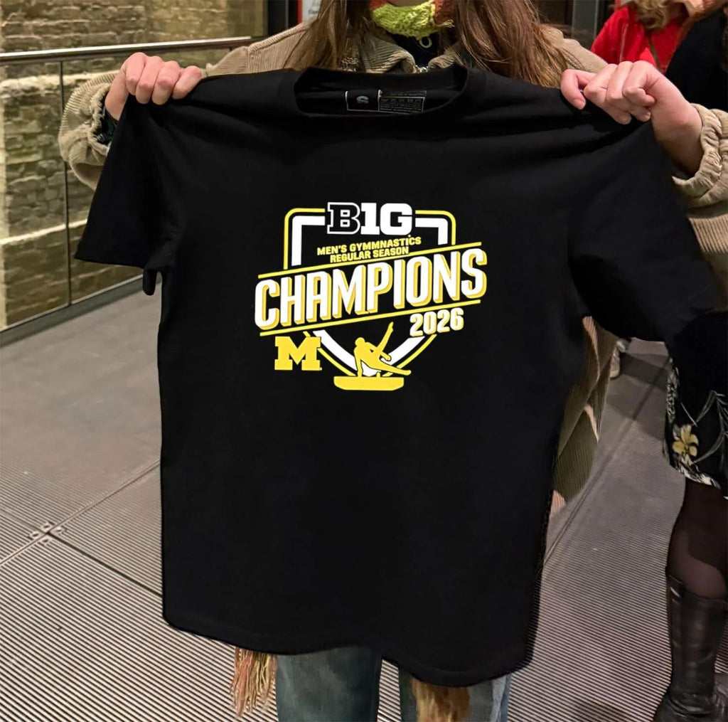 Michigan Wolverines 2026 Men’s Gymnastics Big Ten Champions shirt