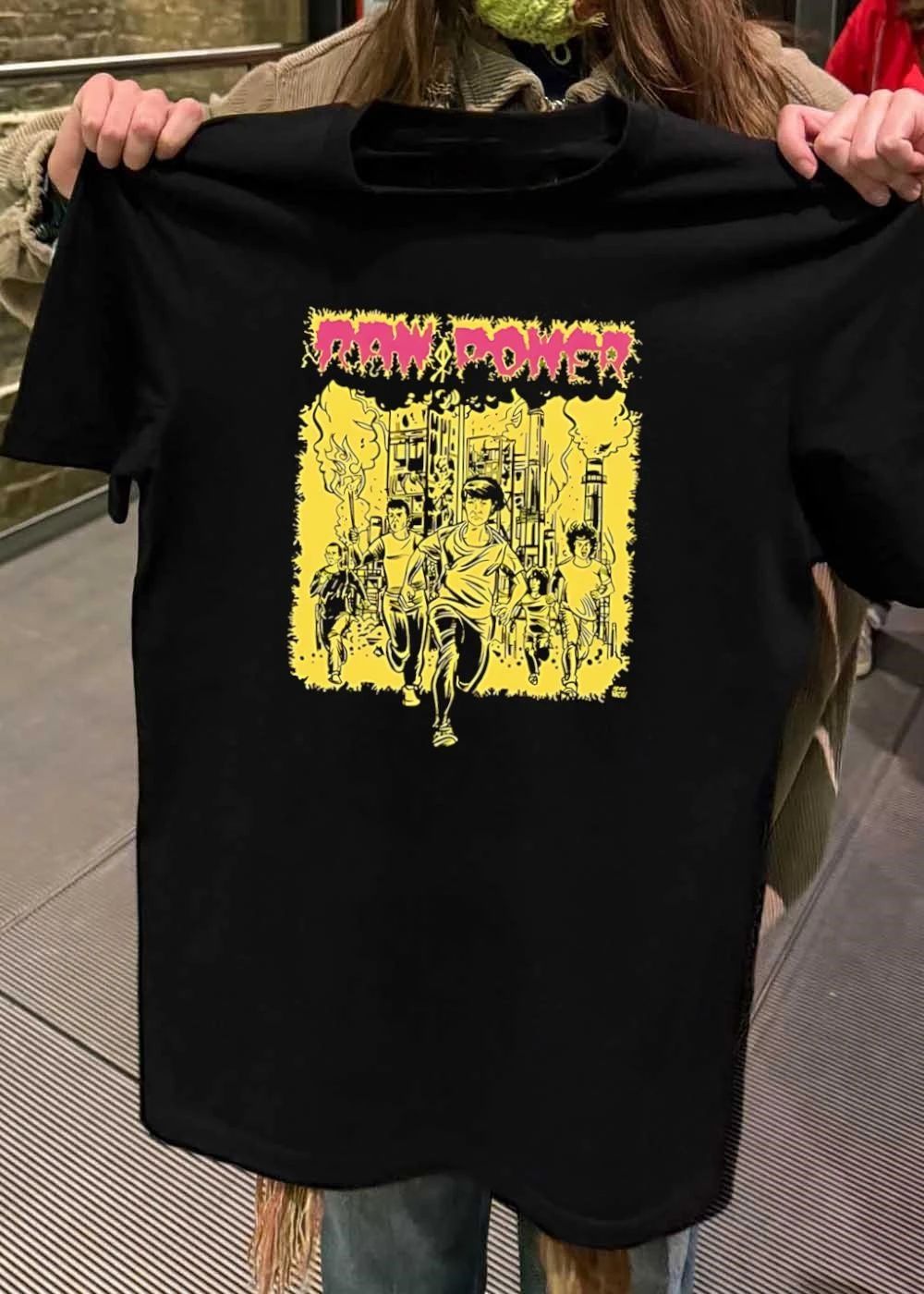 Raw Power Band Burning City Rebellion T-Shirt