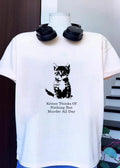 Kitten thinks of nothing but murder all day shirt