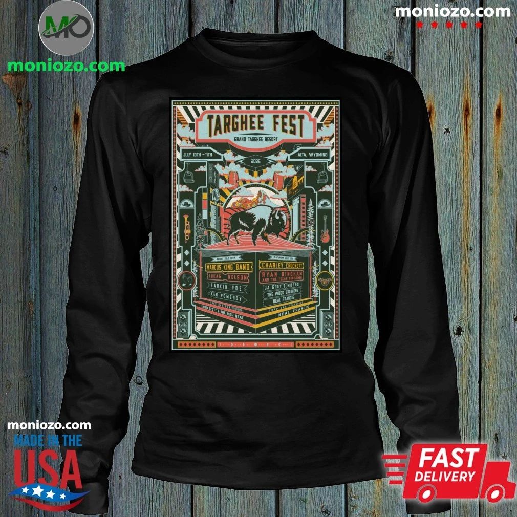 Targhee Fest July 10-11 2026 Grand Targhee Resort Alta Wyoming Poster Shirt