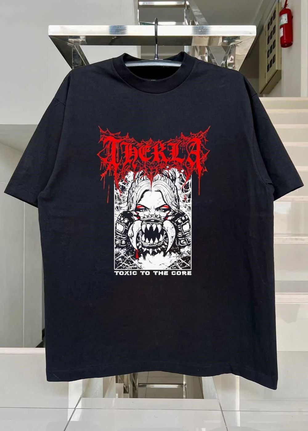 Therkla Toxic To The Core Woman Demon Mouth T-Shirt