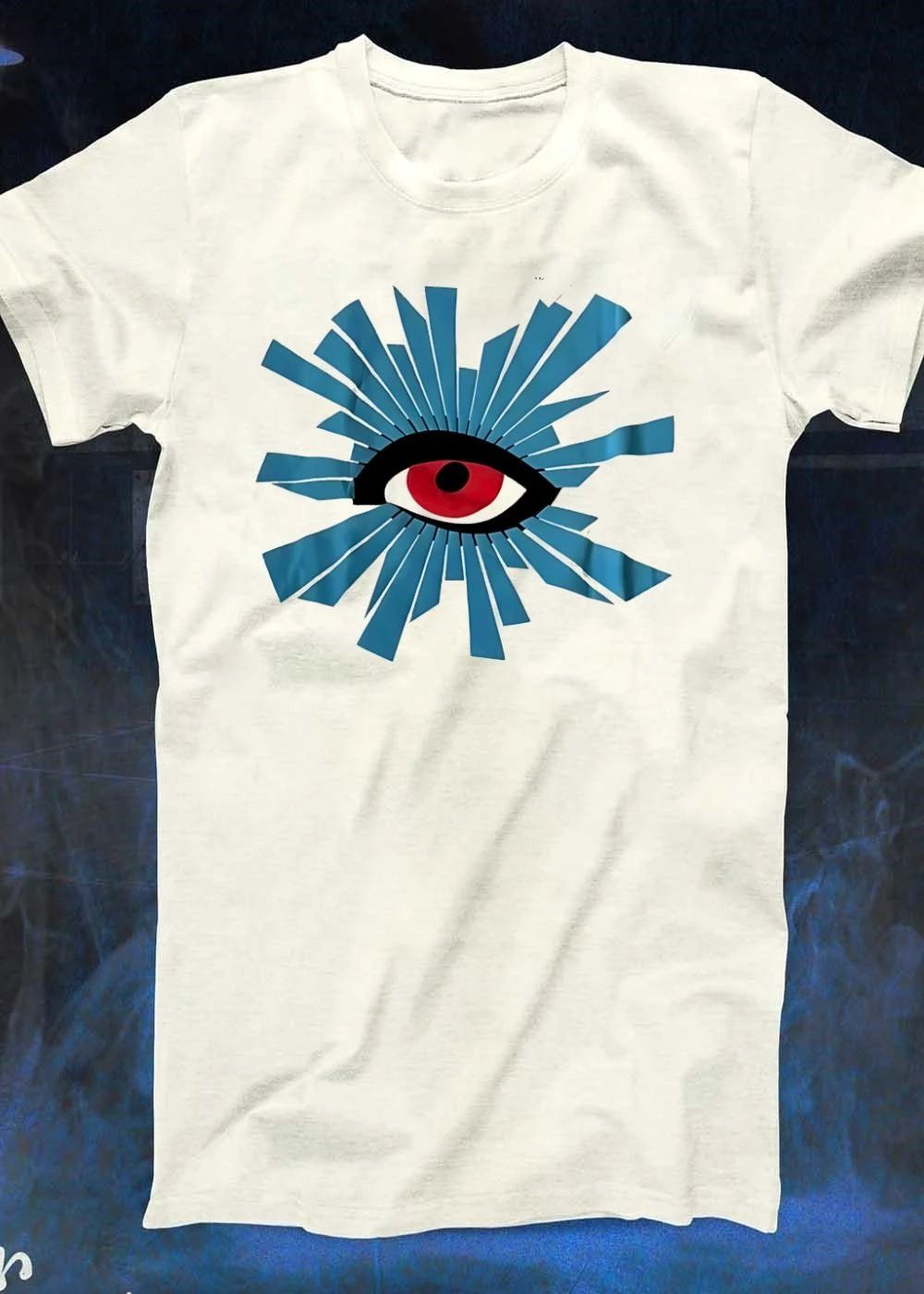 All-Seeing Eye Blue Radiant Burst Red Pupil Future Vision Global Foresight 2026 Shirt
