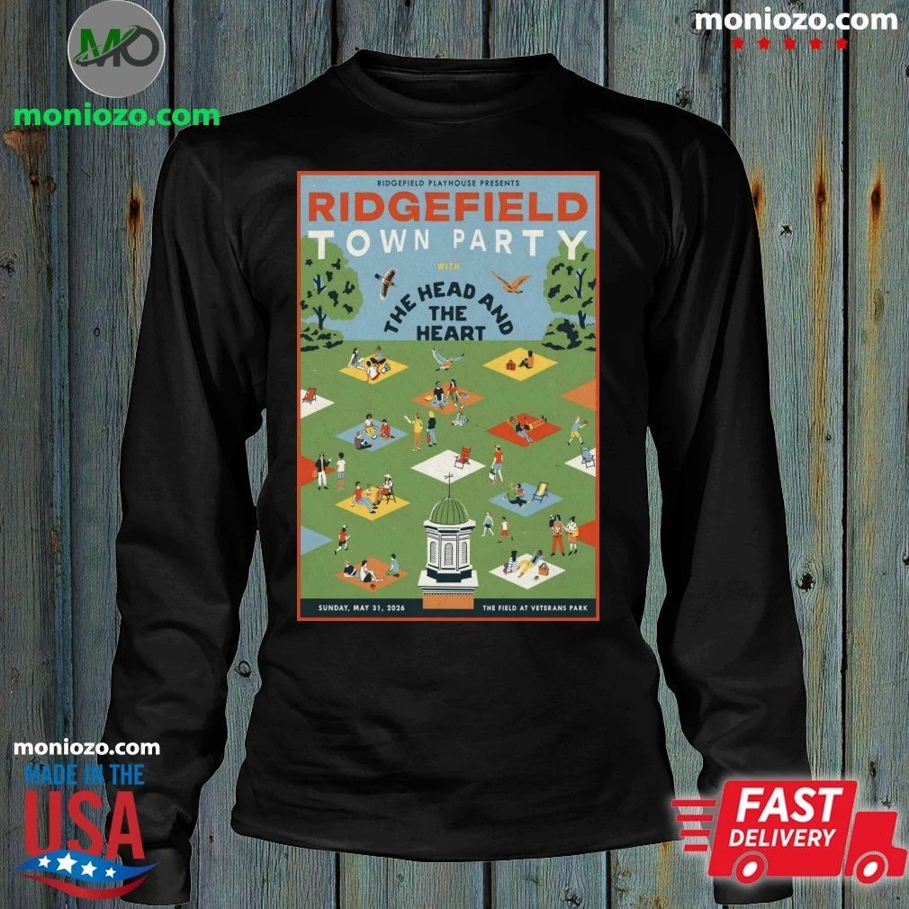 The Head And The Heart May 31 2026 Ridgefield Town Party The Field at Veterans Park in Ridgefield CT Poster Shirt