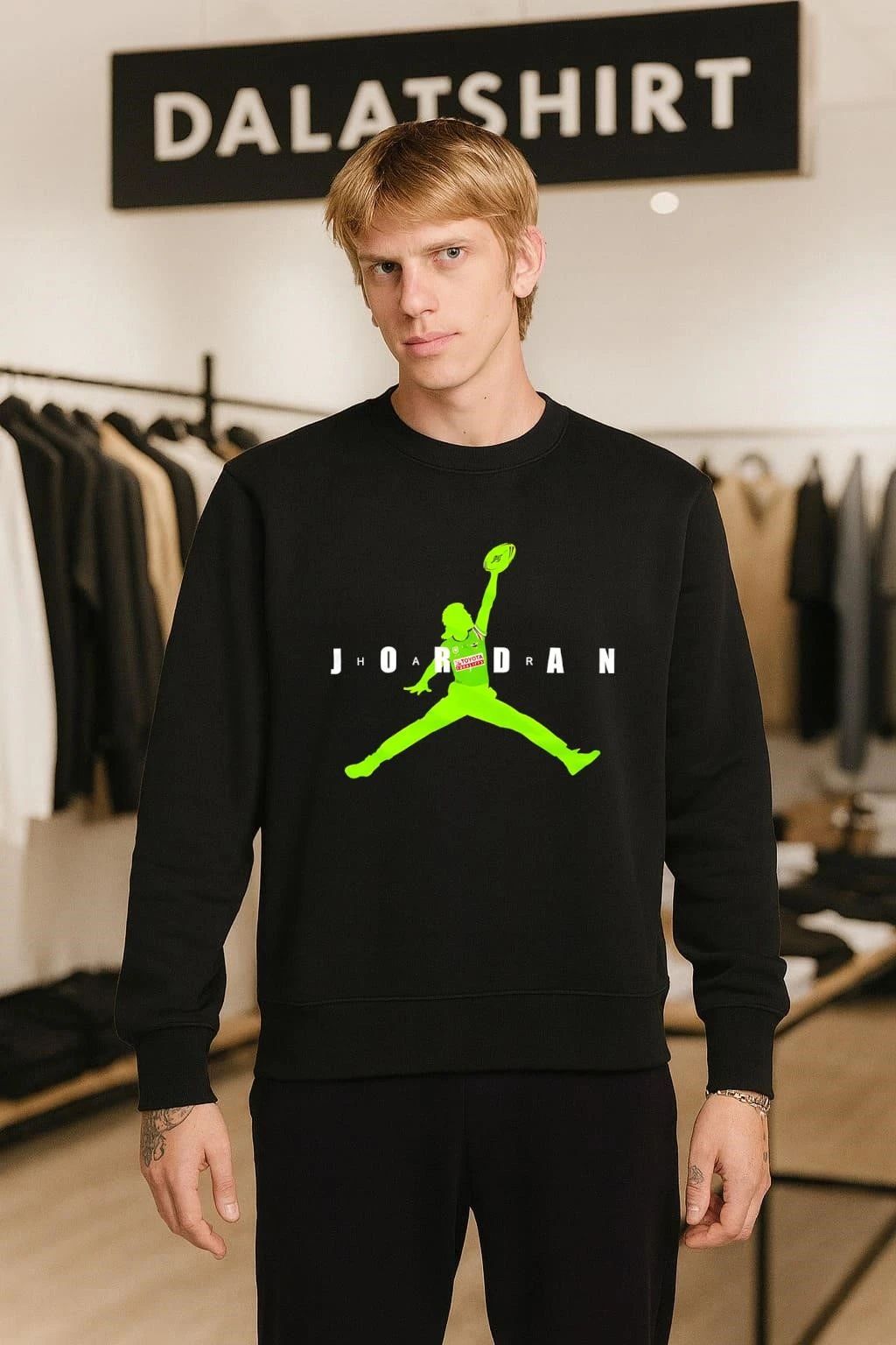 Jhoardan Jumpman Style Rugby Player Canberra Raiders T-Shirt