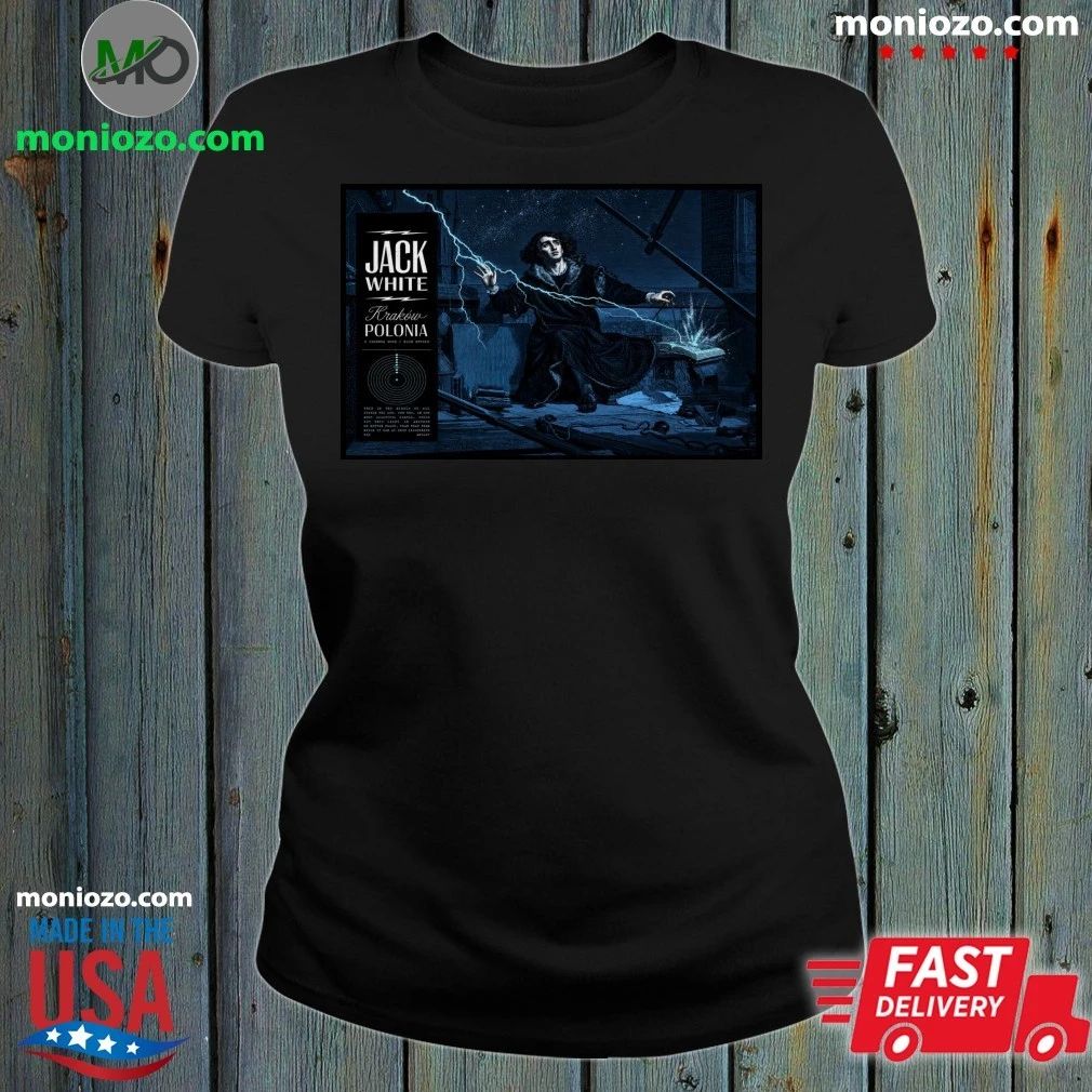 Original Jack White Kraków Poland 6-2-2026 Poster T-Shirt