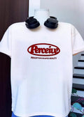 Perceive Red Oval Logo Perception Shapes Reality Slogan Shirt