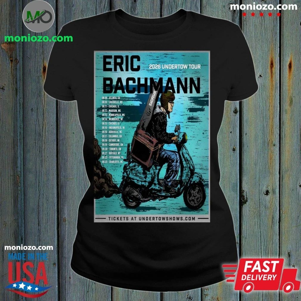 Original Eric Bachmann Undertow 2026 Shows Poster T-Shirt
