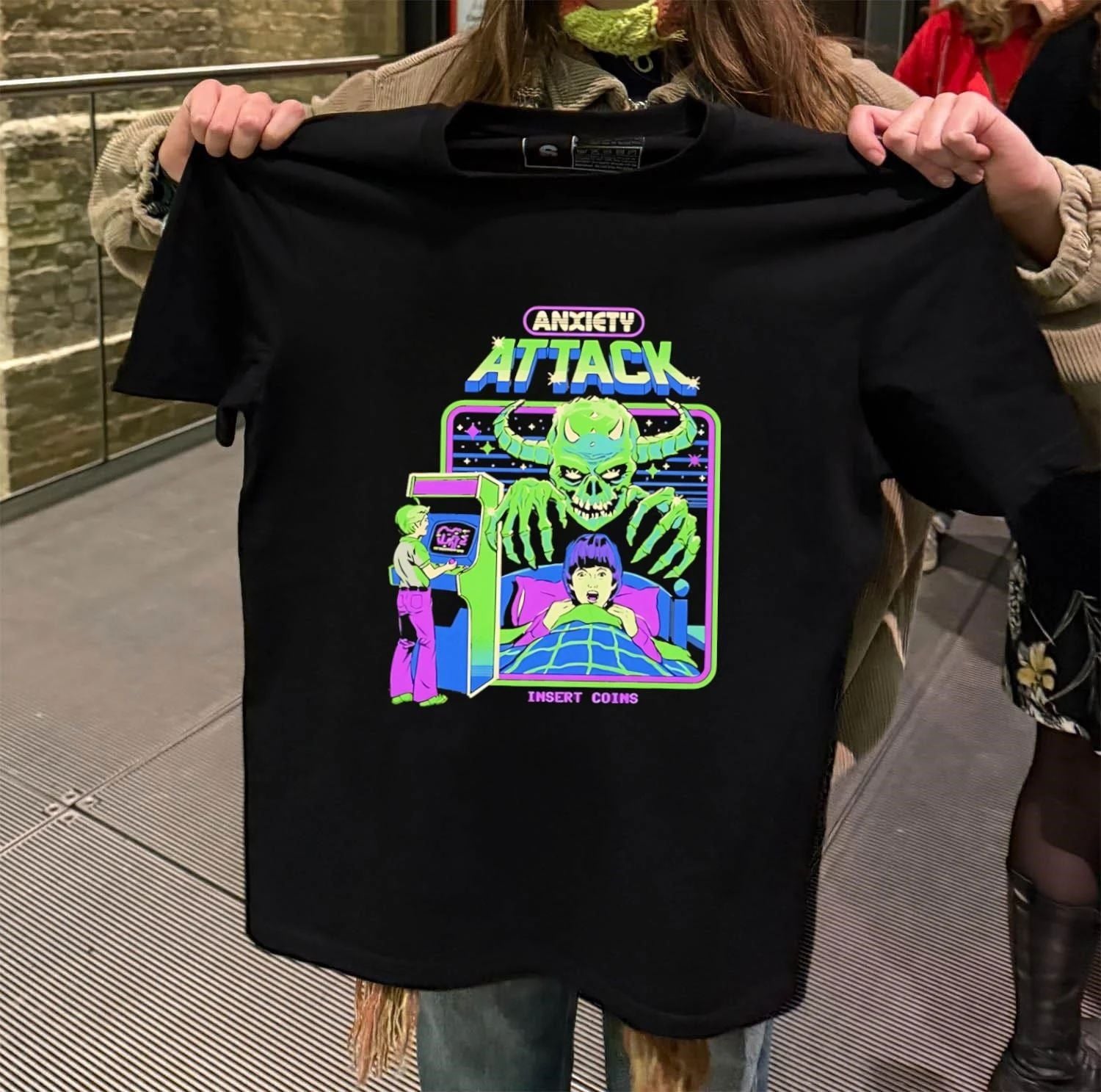 Anxiety Attack Black Steven Rhodes shirt