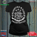 Original Mumford & Sons Black Prizefighter Stamp Print Tour T-Shirt