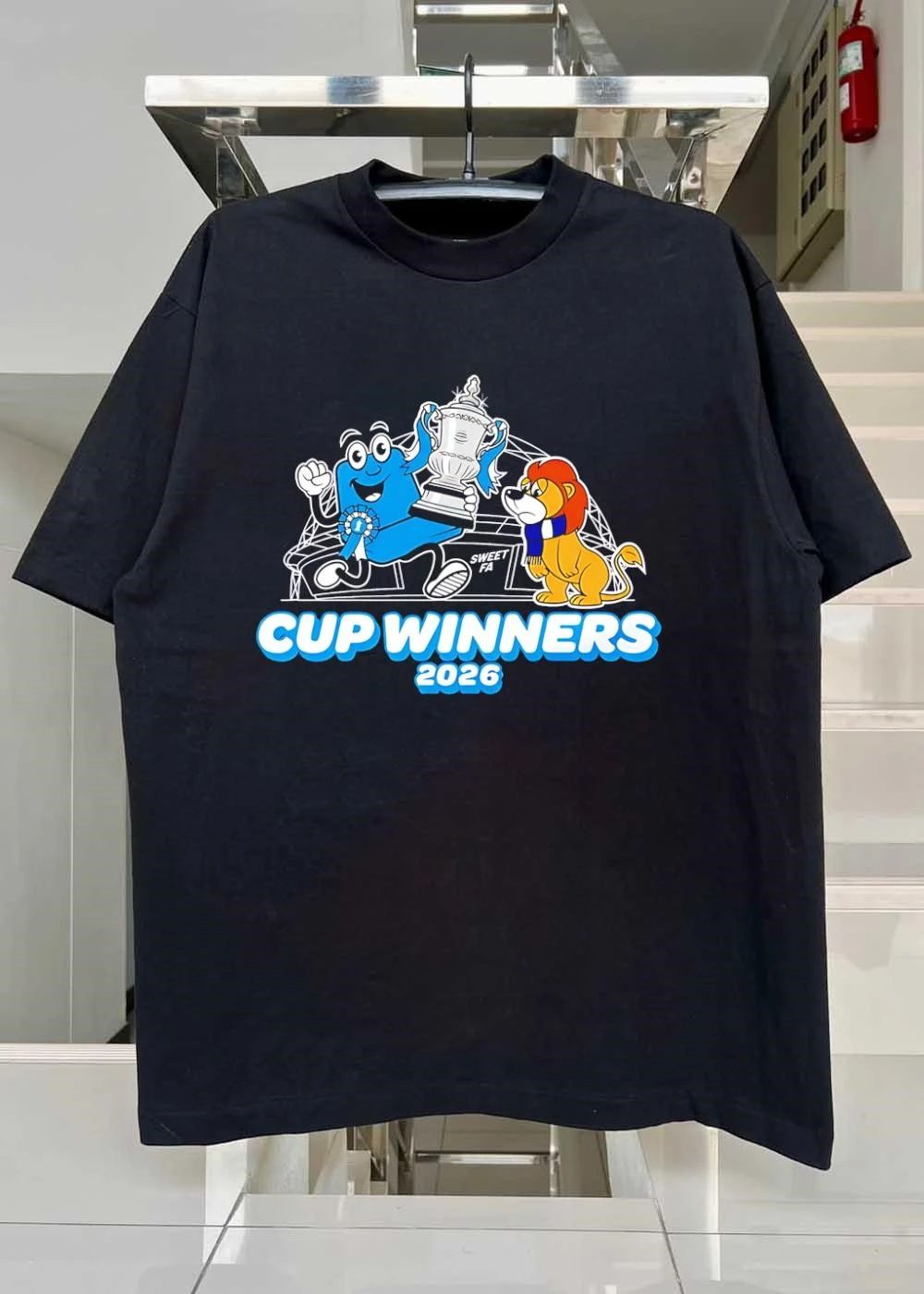 Man City Cup Winners 2026 Sweet FA Lion Trophy shirt