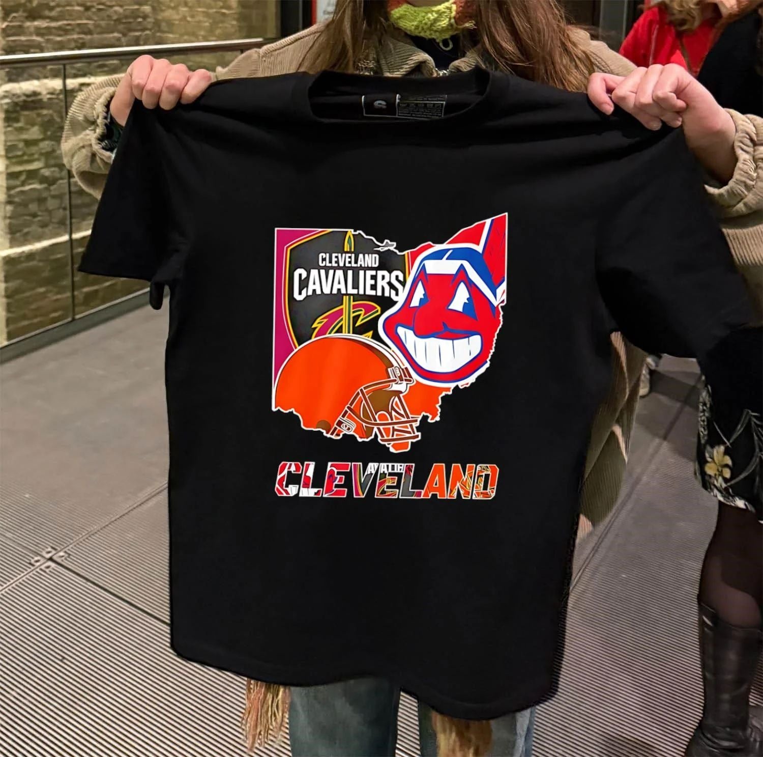 Cleveland Cavaliers Indians Browns Ohio State Logo Sports Fan shirt