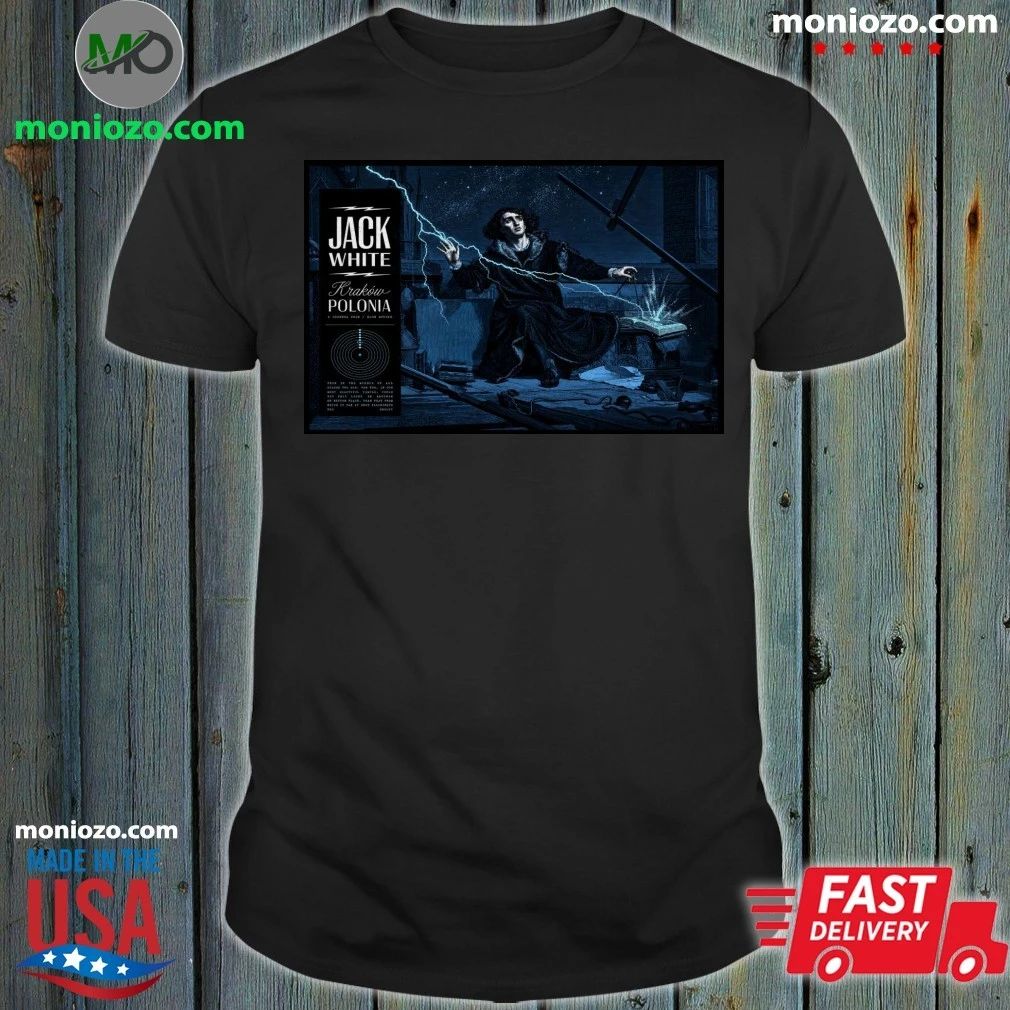 Original Jack White Kraków Poland 6-2-2026 Poster T-Shirt