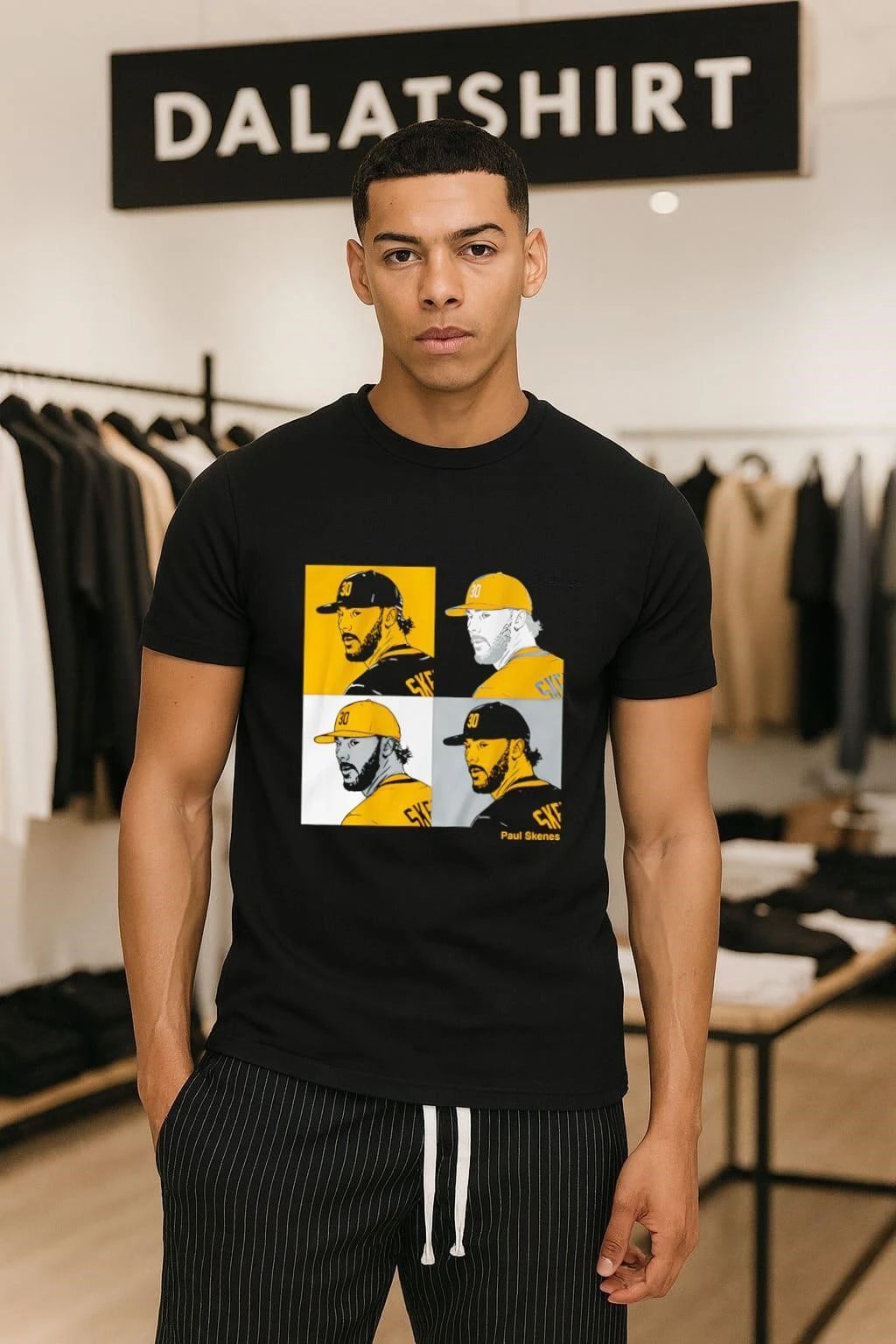 Paul Skenes Collage Panels shirt