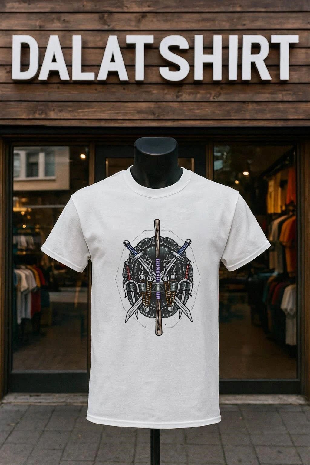 Half Shelled Weaponry logo shirt