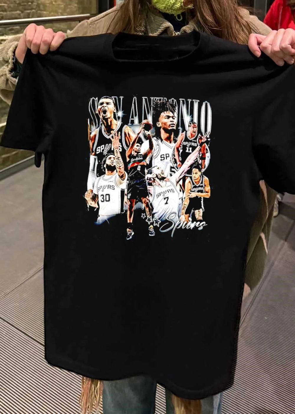 San Antonio Spurs Players Vintage 90s Bootleg shirt