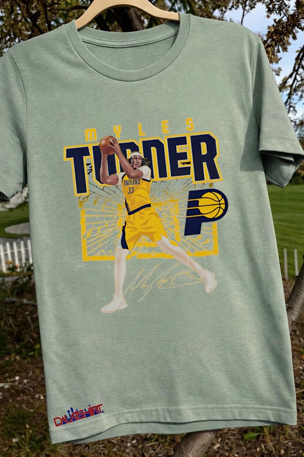 Myles Turner Indiana Pacers Shattered shirt