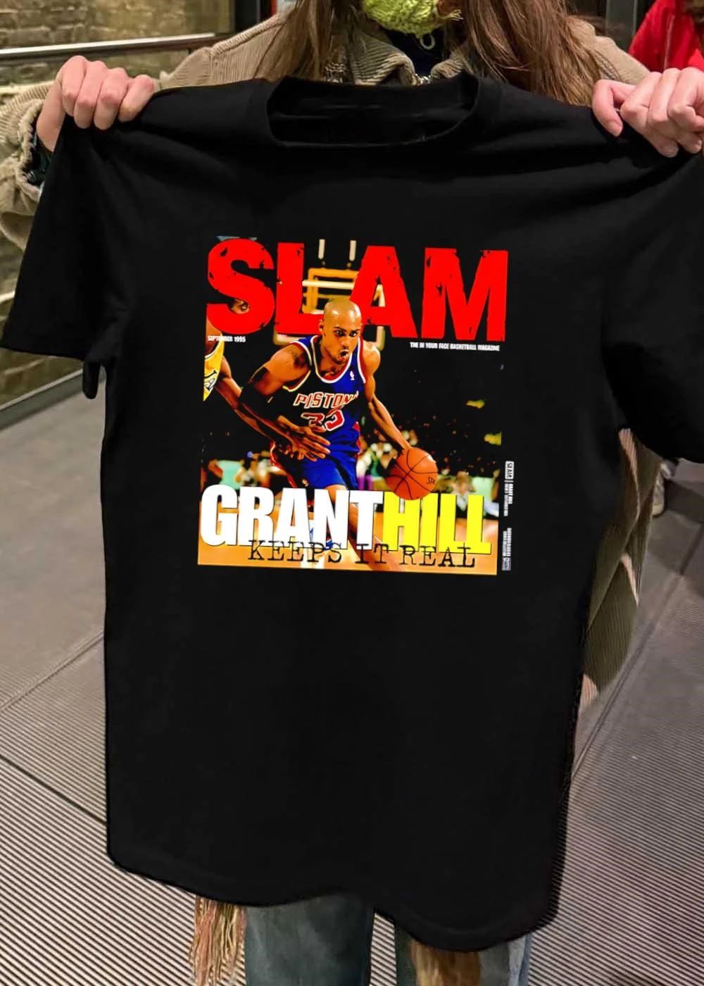 SLAM Grant Hill Keeps It Real Pistons Basketball shirt