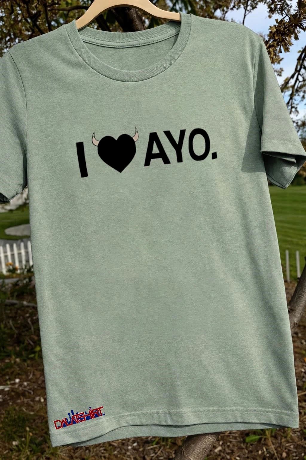 I Heart Ayo Horned Black Heart Minimalist shirt