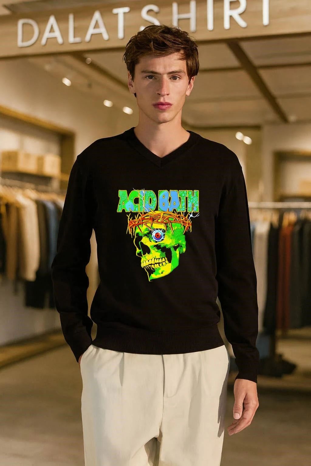 Acid Bath Skull When The Kite String Pops shirt