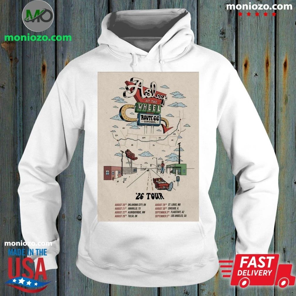 Original Asleep At the Wheel Route 66 Centennial 2026 Shows Poster Shirt