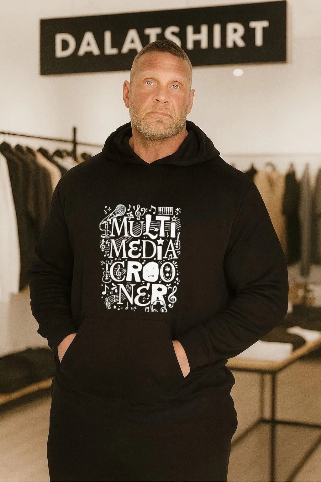 Multimedia Crooner Music Design T-Shirt
