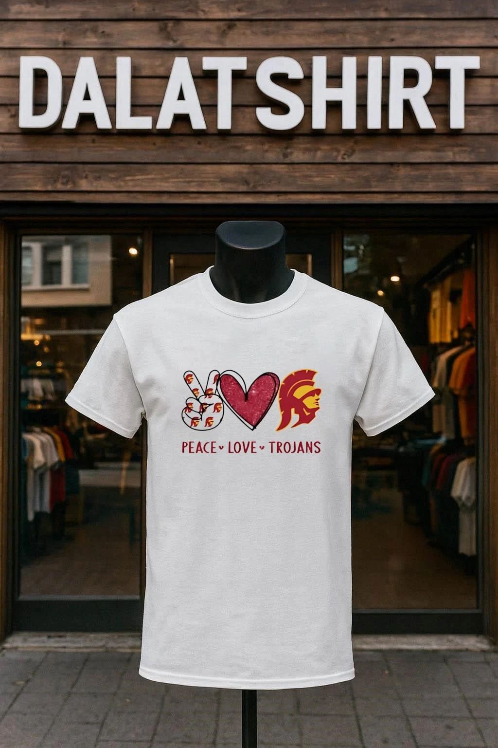 Peace love usc trojans shirt