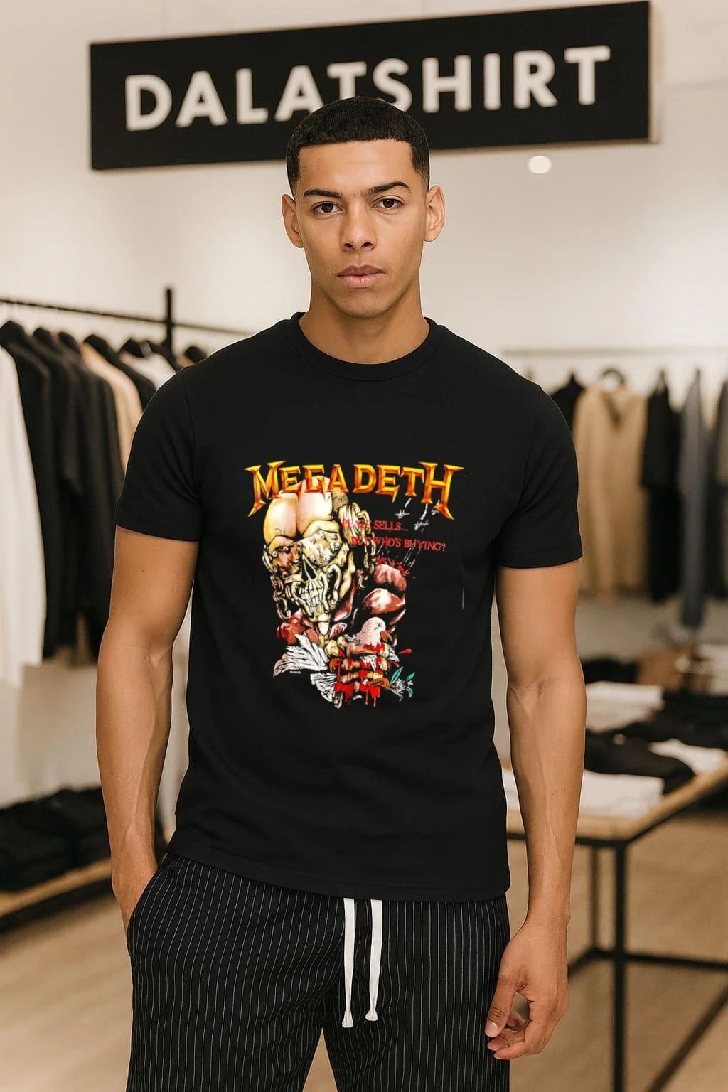 Megadeth Vic Rattlehead Peace Sells But Whos Buying Band shirt