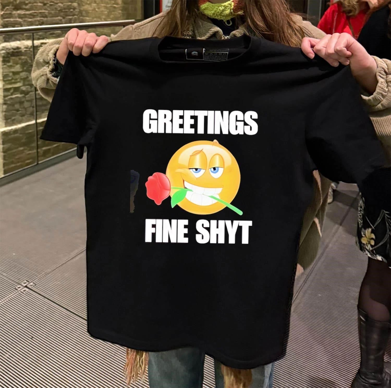 Greetings fine shyt rose shirt
