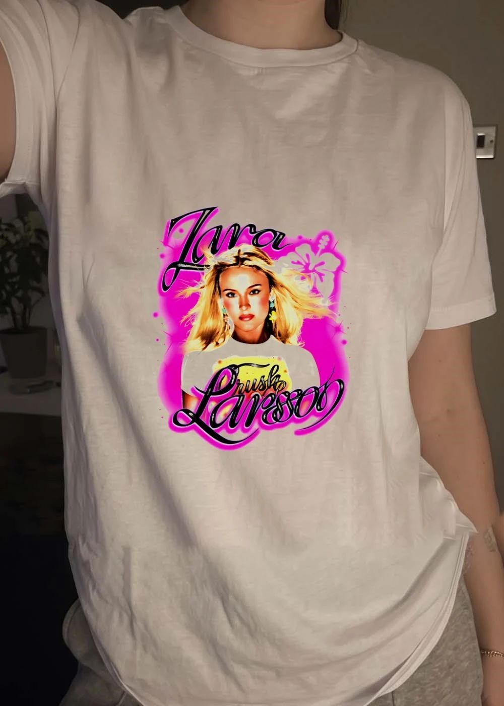 Zara Larsson Crush Hibiscus Airbrush Pop Music Fan Summer 2026 Shirt